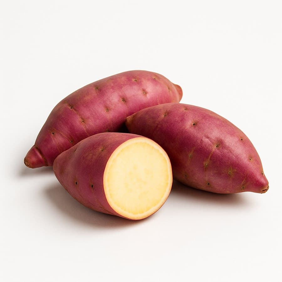Imagem ilustrativa: batata, doce, crua