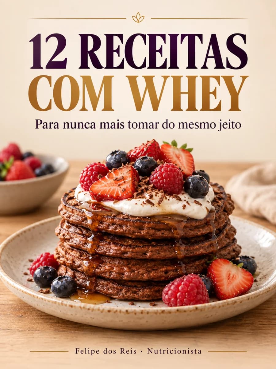 Capa do ebook 12 Receitas com Whey